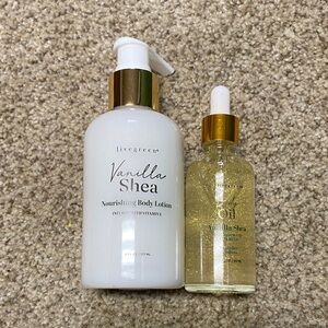 Vanilla Shea Body Lotion and Body Oil Set